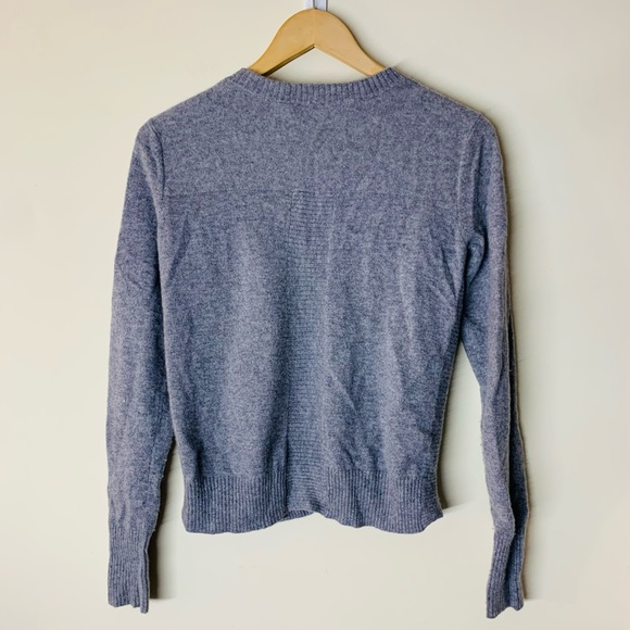 Magaschoni Cashmere Cardigan Sweater Grey size S *flawed* - Picture 4 of 12